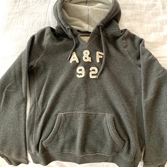 Grey Abercrombie Hoodie - Picture 1 of 4